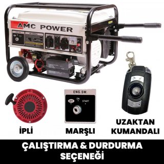 BENZİNLİ JENERATÖR 3,5 KVA AMCPOWER BT-3800 LE