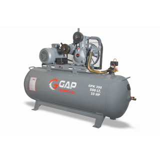 GAP 500 LİTRE 10 HP 12 BAR 3 KAFA PSİTONLU HAVA KOMPRESÖRÜ (GPK 390)