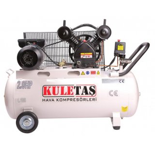 HAVA KOMPRESÖRÜ 100 LİTRE 2 HP ÇİFT KAFA KULETAŞ
