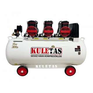 HAVA KOMPRESÖRÜ SESSİZ YAĞSIZ 200 LİTRE 6 HP KULETAŞ